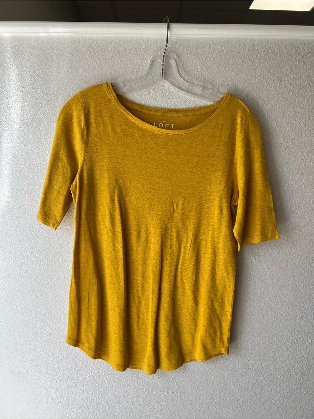 LOFT Golden Yellow Short Sleeve Tee